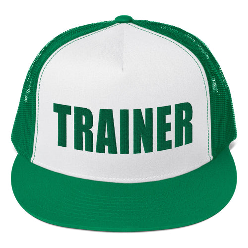 Personal Trainer Green Truckers Hat