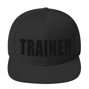 Personal Trainer Black Snapback Hat