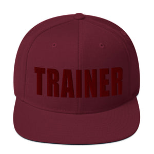 Personal Trainer Maroon Snapback Hat