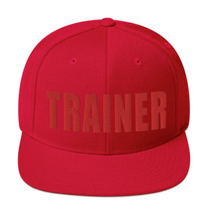 Personal Trainer Red Snapback Hat