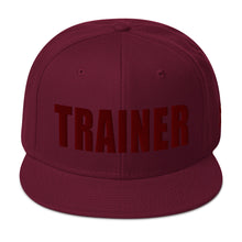 Load image into Gallery viewer, Personal Trainer Maroon Snapback Otto Hat