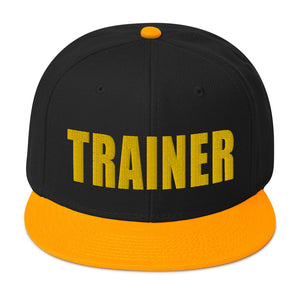 Personal Trainer Black and Gold Snapback Otto Hat