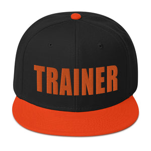 Personal Trainer Black and Orange Snapback Otto Hat