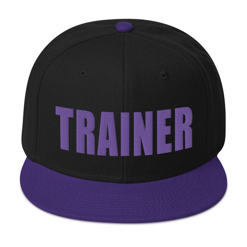 Personal Trainer Black and Purple Snapback Otto Hat