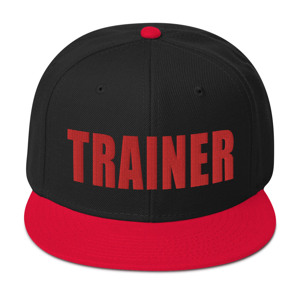 Personal Trainer Black and Red Snapback Otto Hat