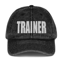 Load image into Gallery viewer, Personal Trainer Dad Vintage Cotton Twill Cap