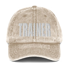 Load image into Gallery viewer, Personal Trainer Dad Vintage Cotton Twill Cap