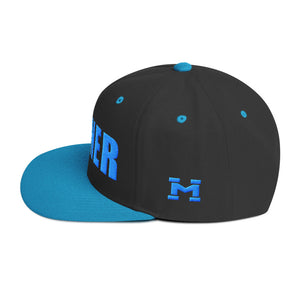 Personal Trainer Snapback Hat Black and Teal